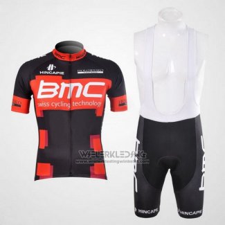 2012 Fietskleding BMC Zwart en Rood Korte Mouwen en Koersbroek