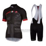 2016 Fietskleding Castelli Rood Zwart Korte Mouwen en Koersbroek