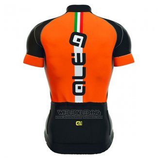 2017 Fietskleding ALE Formula 1.0 Ultimate Oranje en Zwart Korte Mouwen en Koersbroek