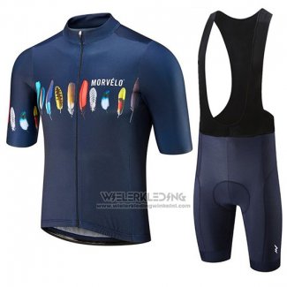 2019 Fietskleding Morvelo Donker Blauw Korte Mouwen en Koersbroek