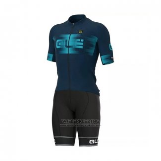 2021 Fietskleding ALE Diep Blauw Korte Mouwen en Koersbroek