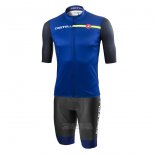 2021 Fietskleding Castelli Blauw Korte Mouwen en Koersbroek(1)