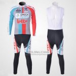 2011 Fietskleding Omega Pharma Lotto Beige Lange Mouwen en Koersbroek