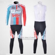 2011 Fietskleding Omega Pharma Lotto Beige Lange Mouwen en Koersbroek