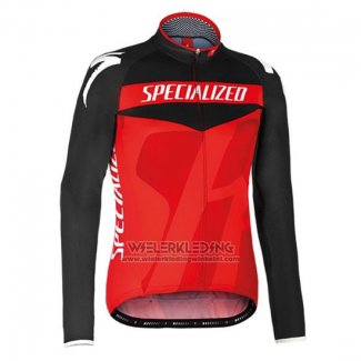 2016 Fietskleding Specialized Ml Zwart en Rood Lange Mouwen en Koersbroek