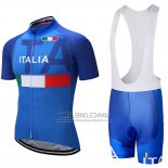 2018 Fietskleding Italie Blauw Korte Mouwen en Koersbroek