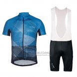 2018 Fietskleding Vaude Majura Blauw Korte Mouwen en Koersbroek