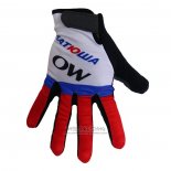 2020 Katusha Handschoenen Met Lange Vingers Cycling Wit Rood