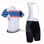 2015 Fietskleding Assos Wit en Blauw Korte Mouwen en Koersbroek