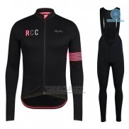 2019 Fietskleding Rapha Zwart Roze Lange Mouwen en Koersbroek