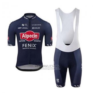 2020 Fietskleding Alpecin Fenix Blauw Rood Korte Mouwen en Koersbroek