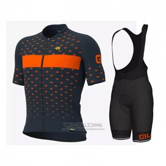 2021 Fietskleding ALE Lichte Blauw Oranje Korte Mouwen en Koersbroek