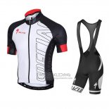 2015 Fietskleding Specialized Zwart en Wit Korte Mouwen en Koersbroek