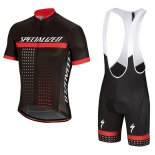 2018 Fietskleding Specialized Zwart Wit Rood Korte Mouwen en Koersbroek