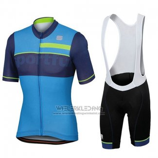 2018 Fietskleding Sportful Blauw Korte Mouwen en Koersbroek