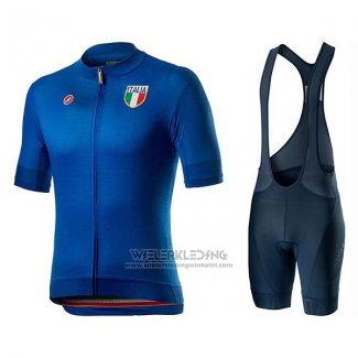 2020 Fietskleding Italie Blauw Korte Mouwen en Koersbroek