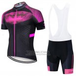 2020 Fietskleding Northwave Fuchsia Zwart Korte Mouwen en Koersbroek