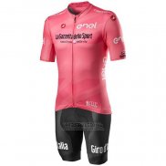 2020 Fietskleding Giro d'Italia Roze Korte Mouwen en Koersbroek