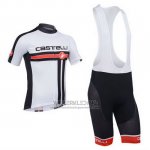 2013 Fietskleding Castelli Wit Korte Mouwen en Koersbroek