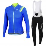 2016 Fietskleding Sportful Blauw en Groen Lange Mouwen en Koersbroek