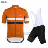 2019 Fietskleding Rapha Oranje Wit Korte Mouwen en Koersbroek