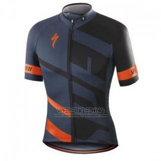 2016 Fietskleding Specialized Oranje en Grijs Korte Mouwen en Koersbroek