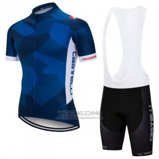 2018 Fietskleding Castelli Donker Blauw Korte Mouwen en Koersbroek