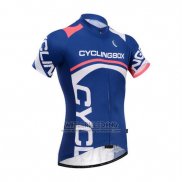 2014 Fietskleding Fox Cyclingbox Blauw Korte Mouwen en Koersbroek