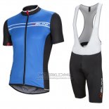 2016 Fietskleding Nalini Blauw en Zwart Korte Mouwen en Koersbroek