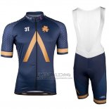 2018 Fietskleding Aqua Blauwe Sport Korte Mouwen en Koersbroek