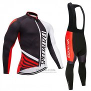 2018 Fietskleding Specialized Zwart Rood Wit Lange Mouwen en Koersbroek