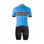 2021 Fietskleding Bontrager Blauw Korte Mouwen en Koersbroek