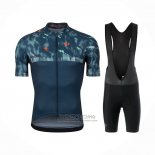 2021 Fietskleding Pearl Izumi Blauw Groen Korte Mouwen en Koersbroek