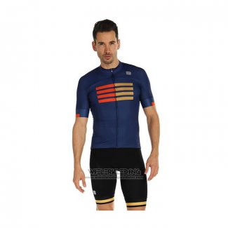 2021 Fietskleding Sportful Blauw Korte Mouwen en Koersbroek