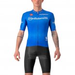 2022 Fietskleding Giro D'italie Blauw Korte Mouwen en Koersbroek