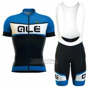 2016 Fietskleding ALE Zwart en Blauw Korte Mouwen en Koersbroek