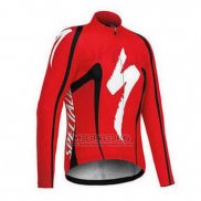 2016 Fietskleding Specialized Wit Rood Lange Mouwen en Koersbroek