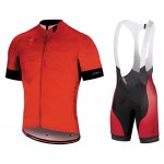 2018 Fietskleding Specialized Oranje Zwart Korte Mouwen en Koersbroek(1)