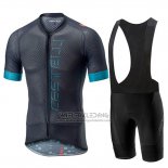 2019 Fietskleding Castelli Climber's 2.0 Zwart Roze Korte Mouwen en Koersbroek