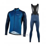 2021 Fietskleding Nalini Blauw Lange Mouwen en Koersbroek