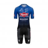 2022 Fietskleding Alpecin Deceuninck Zwart Blauw Korte Mouwen en Koersbroek