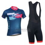 2014 Fietskleding Monton Rood en Blauw Korte Mouwen en Koersbroek