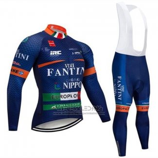 2019 Fietskleding Vini Fantini Blauw Lange Mouwen en Koersbroek