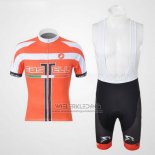 2011 Fietskleding Castelli Wit en Oranje Korte Mouwen en Koersbroek