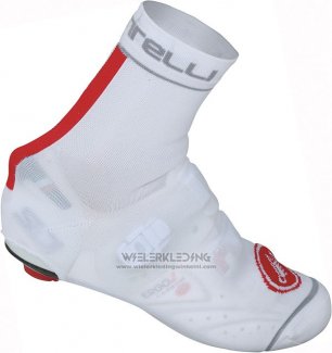 2014 Castelli Tijdritoverschoenen Cycling Wit en Rood