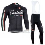 2014 Fietskleding Castelli Zwart Lange Mouwen en Koersbroek