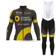 2017 Fietskleding Direct Energie Ml Vede Militare Lange Mouwen en Koersbroek