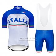 2019 Fietskleding Italie Wit Blauw Korte Mouwen en Koersbroek