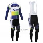 2013 Fietskleding Orica GreenEDGE Blauw Lange Mouwen en Koersbroek