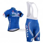 2015 Fietskleding Castelli Italie Blauw Korte Mouwen en Koersbroek